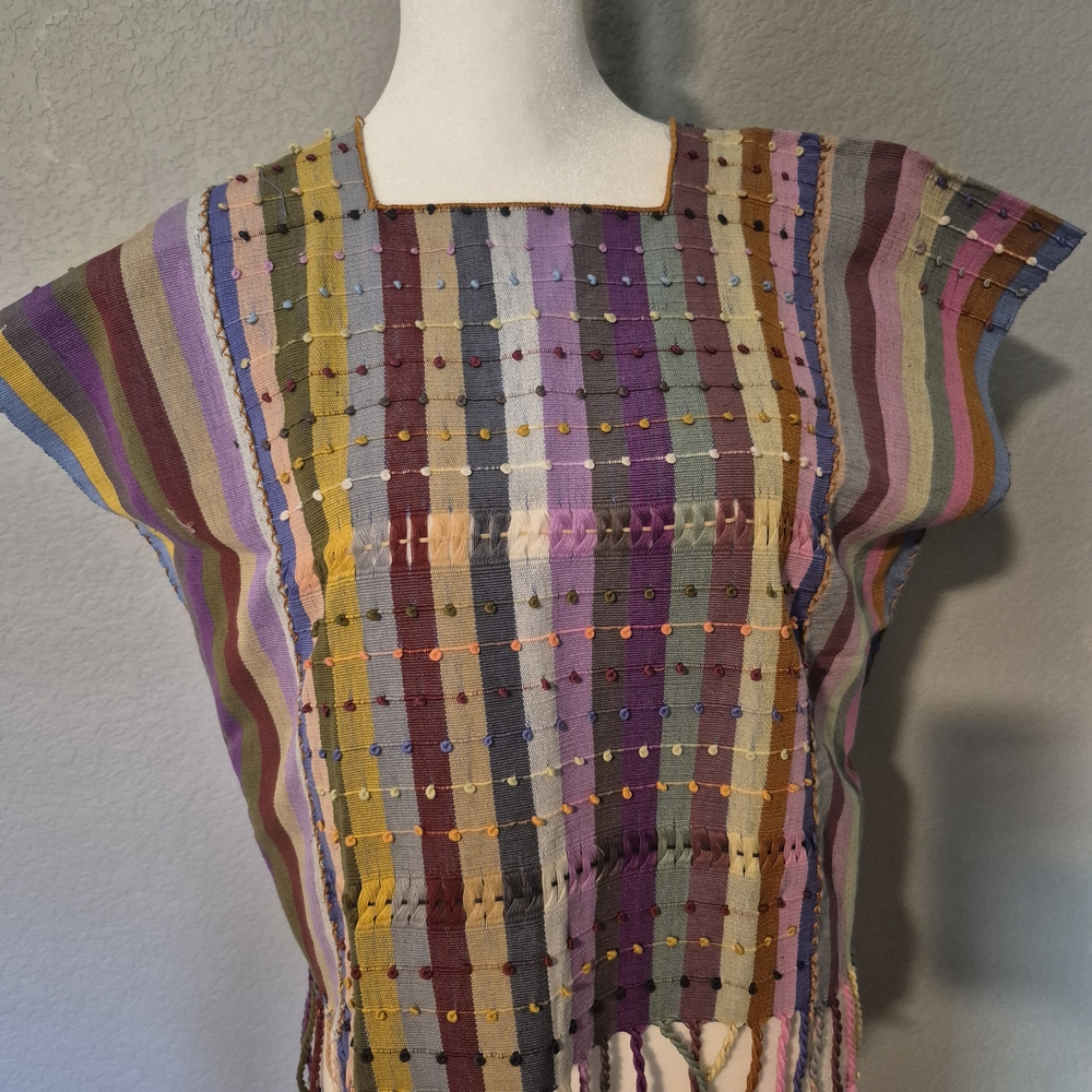 Colorful Striped Woven Top